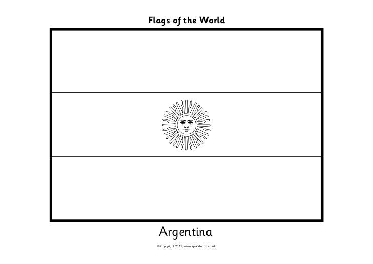 Argentina Flag Coloring Pages - Flags Coloring 6 728