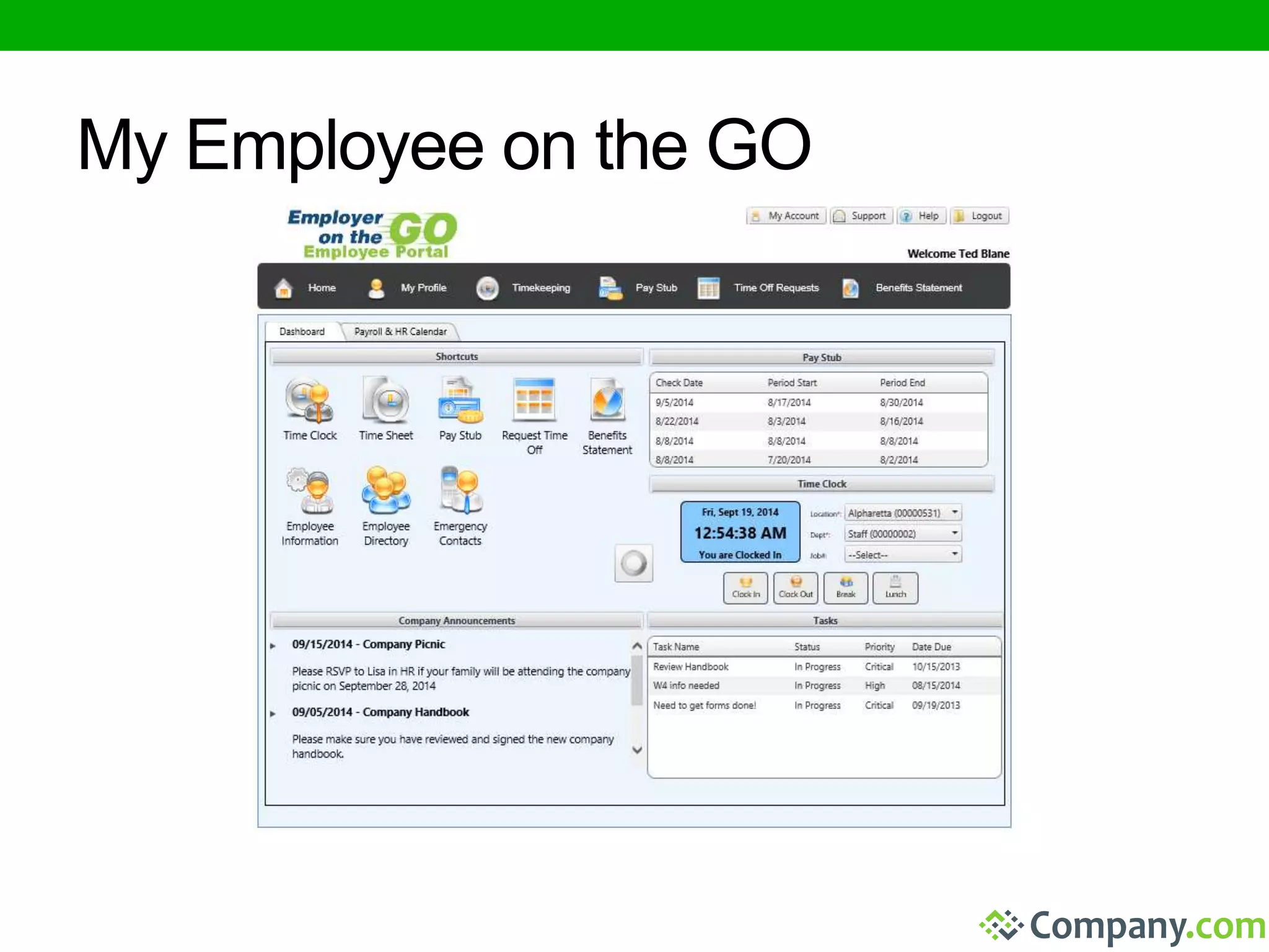 My Employee on the GO 
 