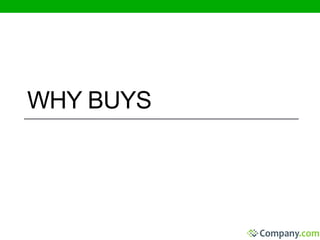 WHY BUYS 
 