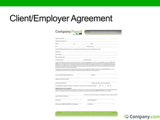 Client/Employer Agreement 
 