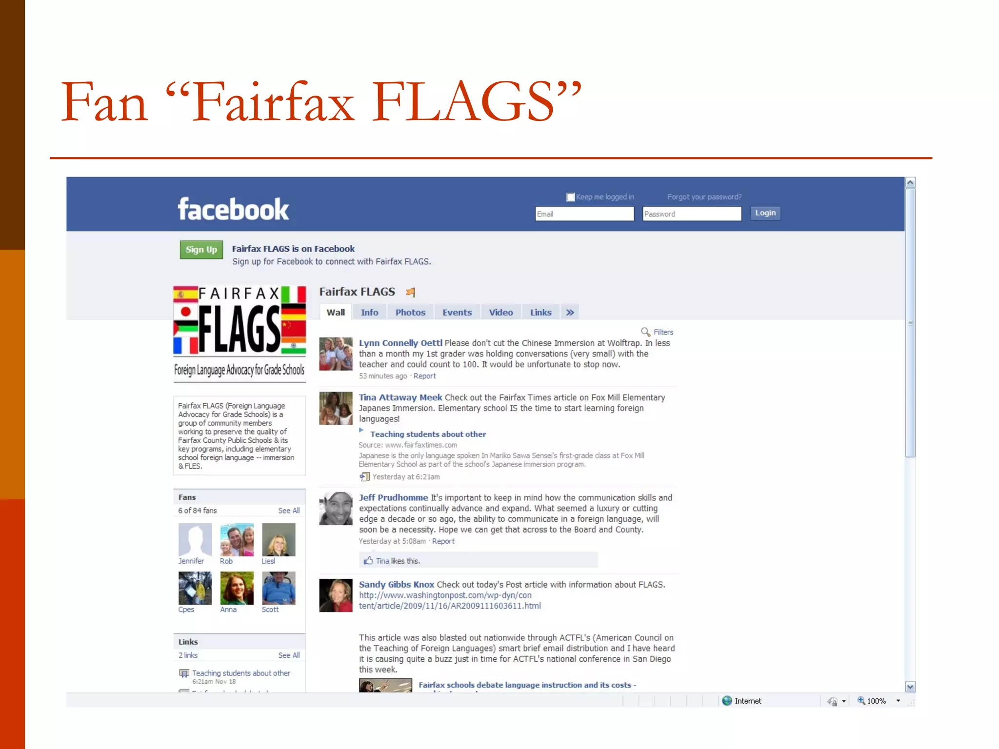 Fan “Fairfax FLAGS” 