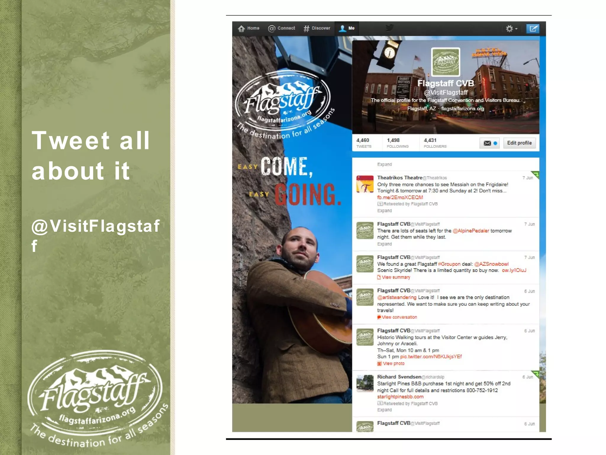 Tweet all
about it
@VisitFlagstaf
f
 