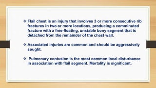 Flail chest | PPTX
