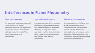 Flame Photometry Principle Instrumentation and Applications on Slide ...
