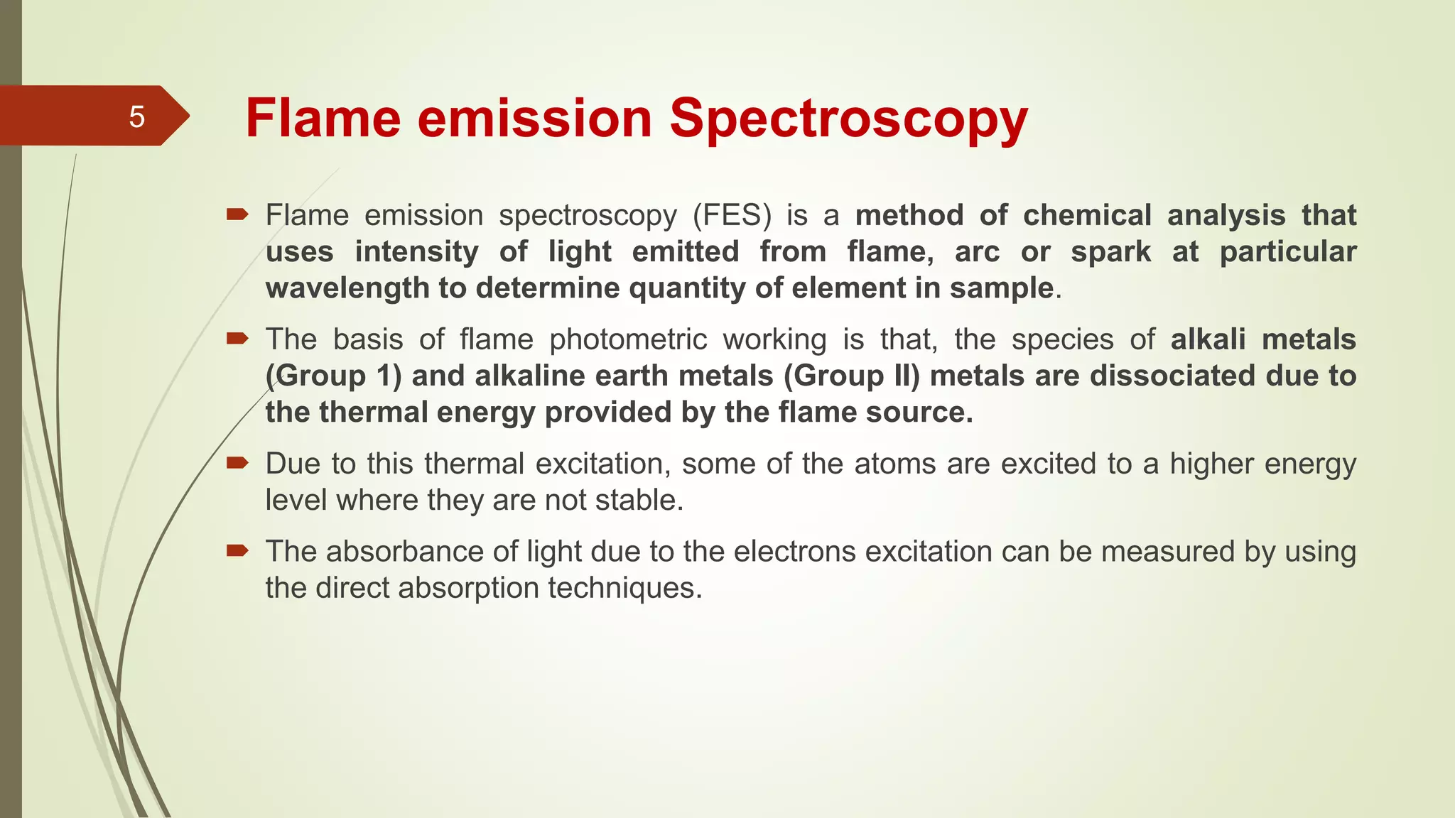Flame emission & atomic absorption spectroscopy PPT