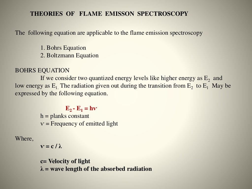 Flame emission spectroscopy