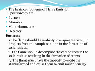 Flame emission spectroscopy and atomic absorption spectroscopy ppt | PPTX