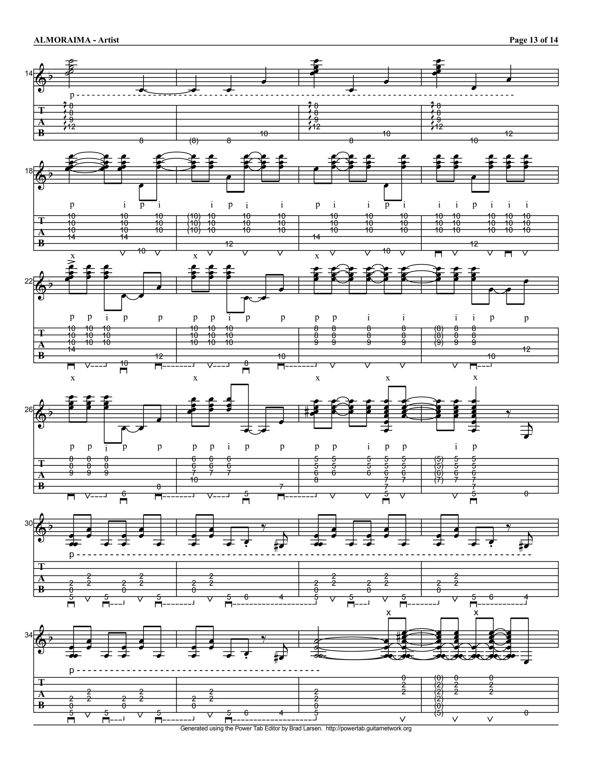 ALMORAIMA ­ Artist                                                                                                                                                                 Page 13 of 14 

           W 
           W                                                                                              V 
                                                                                                          V                                               V 
                                                                                                                                                          V 
       e   W 
          W                                                                                               V 
                                                                                                         V                                              V V 
    I                                V                    V  V                       V                                  V            V                                  V  V 
14 


         G 8 
         K 8                                                                                            G 8 
                                                                                                        K 8                                             G 8 
                                                                                                                                                        K 8 
           p ­ ­ ­ ­ ­ ­ ­ ­ ­ ­ ­ ­ ­ ­ ­ ­ ­ ­ ­ ­ ­ ­ ­ ­ ­ ­ ­ ­ ­ ­ ­ ­ ­ ­ ­ ­ ­ ­ ­ ­ ­ ­ ­ ­ ­ ­ ­ ­ ­ ­ ­ ­ ­ ­ ­ ­ ­ ­ ­ ­ ­ ­ ­ ­ ­ ­ ­ ­ ­ ­ ­ ­ ­ ­ ­ ­ ­ ­ ­ ­ ­ ­ ­ ­ ­ ­ 
         K 9 
         K                                                                                              K 9 
                                                                                                        K                                               K 9 
                                                                                                                                                        K
         K12                                                                                            K12                                             K12 
    T 
    A 
      B                                                                                 10                                            10                                            12 

        V                    V V                 V            V  V                V  V V                       V  V V                        V             V  V               V  V  V 
                                           8                 (8)            8                                             8                                            10 

        V                   VV V 
                             V V                 V            V  V                V  V V                    V  V  V V                        V             V  V               V  V  V 
     e V 
    I 
       V                        V                V            V  V 
                                                                            V 
                                                                                  V  V V                       V  V V                        V             V  V 
                                                                                                                                                                        V 
                                                                                                                                                                              V  V  V 
                                           V                                                                                           V 
18 



                 p                   i     p      i                   i     p      i            i            p      i            i     p      i            i      i     p      i     i       i 
               10                  10           10           (10)  10            10            10                 10            10           10           10  10              10  10  10 
      T        10                  10           10           (10)  10            10            10                 10            10           10           10  10              10  10  10 
      A        10                  10           10           (10)  10            10            10                 10            10           10           10  10              10  10  10 
               14                  14                                                                       14 
      B                                                                    12                                                                                          12 

        V  V  V                                               V  V  V                                       V  V  V V  V V                                 V  V  V 
                                          10                                                                                          10 

        V  V  V                                               V  V  V 
                 x                                             x                                             x 
                                                                                                            V  V  V V  V V                                 V  V  V 
     e V  V  V 
        V                                                     V  V  V                                       V  V  V V  V V                                 V  V  V 
                                                                                                                                                                              V  V V 
    I            V  V V                                                           V  V V 
22 



                 p     p      i      p            p            p      p     i      p            p            p     p             i            i                  i      i      p            p 
               10  10  10                                     10  10  10                                    8      8            8            8            (8)    8      8 
      T        10  10  10                                     10  10  10                                    8      8            8            8            (8)    8      8 
      A        10  10  10                                     10  10  10                                    9      9            9            9            (9)    9      9 
               14                                                                                                                                                                           12 
      B                                         12                                             10                                                                             10 
                                   10                                             8 
                 x                                             x                                             x                         x                                x 
       V  V  V 
       V  V  V                                                V  V  V                       V  V  V V  V                                     V             V     V      V 
     e V  V  V 
    I                                                        V  V  V 
                                                              V  V  V 
                                                              V                           gV  V  V V  V 
                                                                                            V  V  V V  V 
                                                                                            V          V                                     V 
                                                                                                                                             V 
                                                                                                                                             V             V 
                                                                                                                                                           V 
                                                                                                                                                           V     V 
                                                                                                                                                                 V 
                                                                                                                                                                 V      V 
                                                                                                                                                                        V 
                                                                                                                                                                        V            k
                                    V  V V                                             V               V                                                                V                    c 
26 

                                                                                  V  V                 V                                                                V                   V 
                 p     p      i     p            p             p     p      i     p             p            p     p             i     p      p                  i      p 
                8      8     8                                 6     6      6                               5      5            5      5     5            (5)    5      5 
      T         8      8     8                                 6     6      6                               5      5            5      5     5            (5)    5      5 
      A         9      9     9                                 7     7      7                               6      6            6      6     6            (6)    6      6 
                                                              10                                            8                          7     7            (7)    7      7 
      B                                          8                                             7                                       7                                7 
                                    6                                             5                                                    5                                5                   0 



       e
      I  V  V  V  V                                                       k c                                                                                          k c
         V  V  V  V  V  V                                     V  V  V  V 
                                                                 V                                          V  V  V  V  V  V 
                                                                                                            V  V  V  V                                     V  V  V  V 
                                                                                                                                                              V 
30 

          V                                                   V            gV                                V                                             V            g 
                                                                                                                                                                         V 
                p ­ ­ ­ ­ ­ ­ ­ ­ ­ ­ ­ ­ ­ ­ ­ ­ ­ ­ ­ ­ ­ ­ ­ ­ ­ ­ ­ ­ ­ ­ ­ ­ ­ ­ ­ ­ ­ ­ ­ ­ ­ ­ ­ ­ ­ ­ ­ ­ ­ ­ ­ ­ ­ ­ ­ ­ ­ ­ ­ ­ ­ ­ ­ ­ ­ ­ ­ ­ ­ ­ ­ ­ ­ ­ ­ ­ ­ ­ ­ ­ ­ ­ 
      T 
      A                2                   2                         2                                             2                   2                         2 
                2      2            2      2                  2      2                                      2      2            2      2                   2     2 
      B         0                   0                         0                                             0                   0                          0 
                5            5                   5                          5     6            4            5             5                  5                          5     6             4 

                                                                                                                                        x                                x 

       e
      I  V  V  V  V                                           V  V  V  V 
                                                                          k c                               W                          V gV 
                                                                                                                                          V 
                                                                                                                                       VV V 
                                                                                                                                                           V  V  V 
                                                                                                                                                           V  V  V 
                                                                                                                                                           V  V  V V                 V
                                                                                                                                                                                     V
                                                                                                                                                                                     V
         V  V  V  V  V  V                                        V                                          W                          V VV                V  VV VV VV               VV
34 

          V                                                   V            gV                               W 
                                                                                                             W                            V                V  V
                                                                                                                                                            V       V                V V 
                p ­ ­ ­ ­ ­ ­ ­ ­ ­ ­ ­ ­ ­ ­ ­ ­ ­ ­ ­ ­ ­ ­ ­ ­ ­ ­ ­ ­ ­ ­ ­ ­ ­ ­ ­ ­ ­ ­ ­ ­ ­ ­ ­ ­
                                                                                                                                             0            (0)    0            0 
      T                                                                                                                                      2            (2)    2            2 
      A                2                   2                         2                                      2                                2            (2)    2            2 
                2      2            2      2                  2      2                                      2                                             (2) 
      B         0                   0                         0                                             0                                             (0) 
                5            5                   5                          5     6            4            5                                             (5)                               0 
                                                          Generated using the Power Tab Editor by Brad Larsen.  http://powertab.guitarnetwork.org 
 