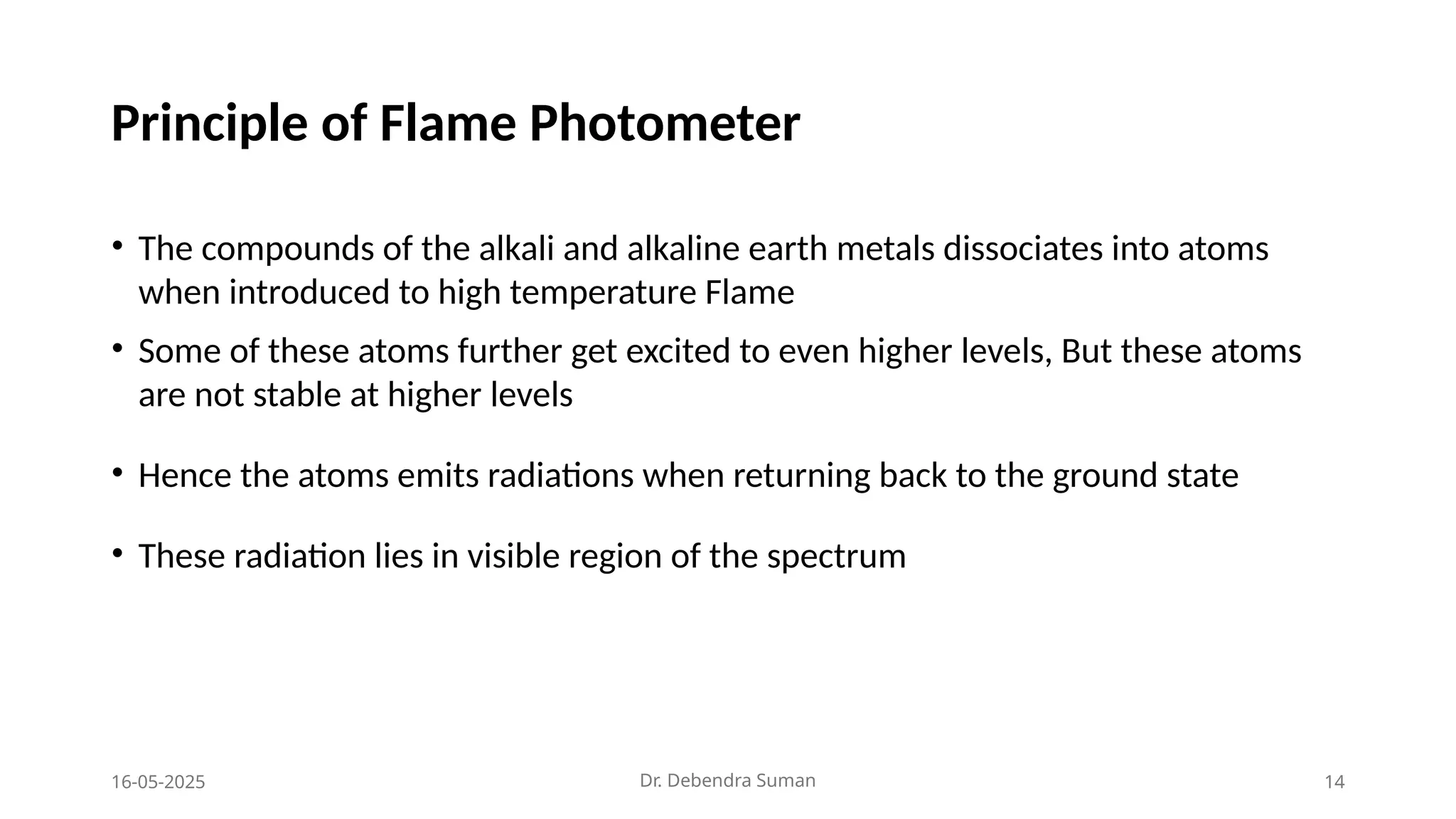 Flame Photometer Standard Operating Procedure (SOP) pptx