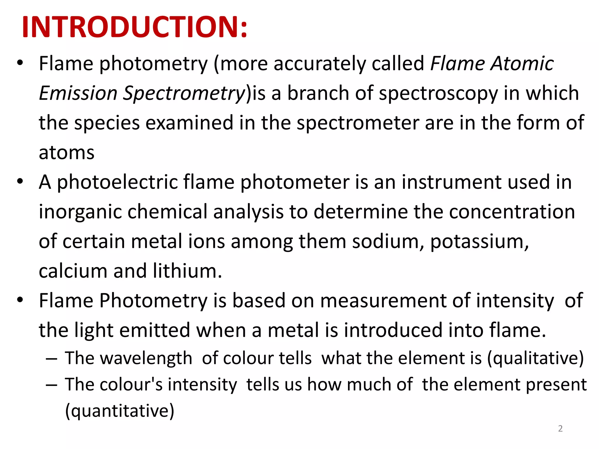 Flame photometry PPT