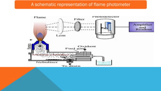 A schematic representation of flame photometer
 