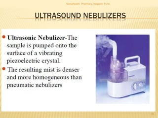 ULTRASOUND NEBULIZERS
Navsahyadri Pharmacy, Naigaon, Pune.
19
 