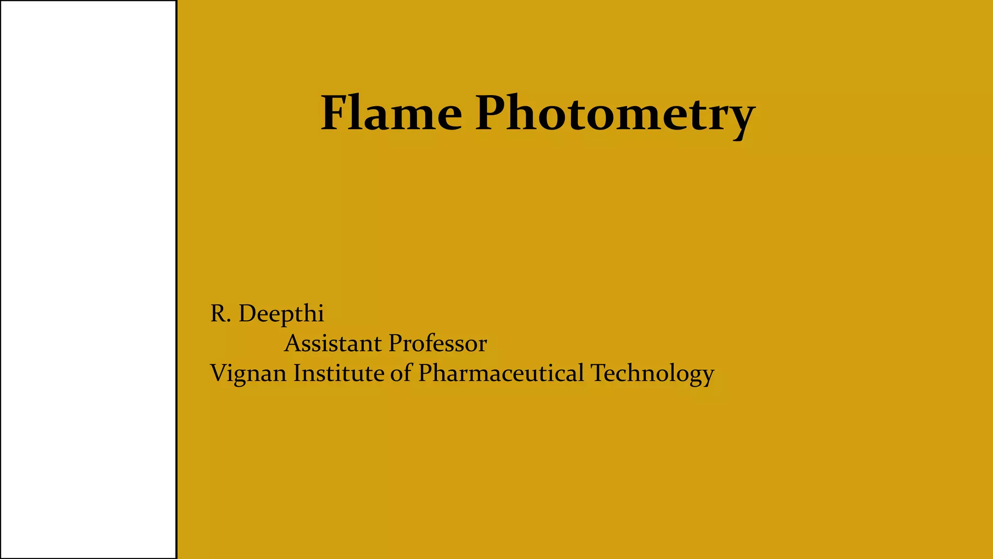 Flame photometry ppt PPT