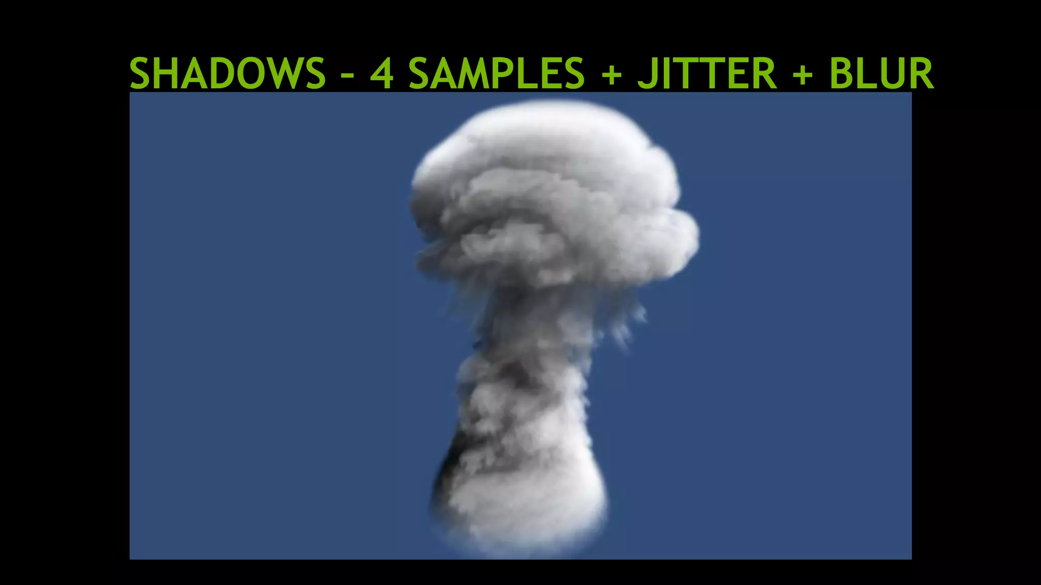 SHADOWS – 4 SAMPLES + JITTER + BLUR
 