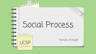 Social Process
Flamiano JB Angelo
UCSP
 