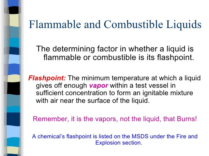 Flammableliquids