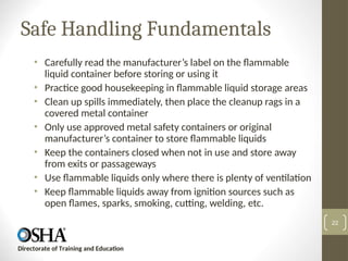 Comprehensive Safety Training on Handling and Storage of Flammable ...