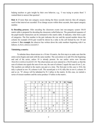Non-Verbal interaction.Flanders’ interaction analysis system:<br />Flanders’ system is an observational tool used to classify the verbal behavior of teachers, and pupils as they interact in the classroom. Flanders’ instrument was designed for observing only the verbal communication in the classroom and non-verbal gestures are not taken into account.<br />Basic theoretical assumptions of Interaction analysis:<br />The various theoretical assumptions, which are basic to very idea of interaction analysis, are as follows:<br />In a normal classroom situation, it is verbal communication, which is predominant. (Flanders 1965)