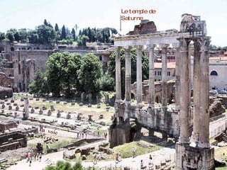 Le temple de Saturne La voie sacrée 