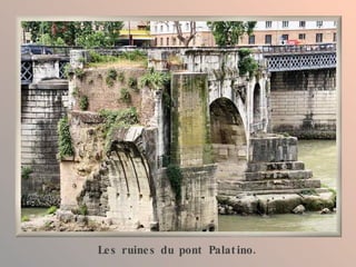 Les ruines du pont Palatino. 