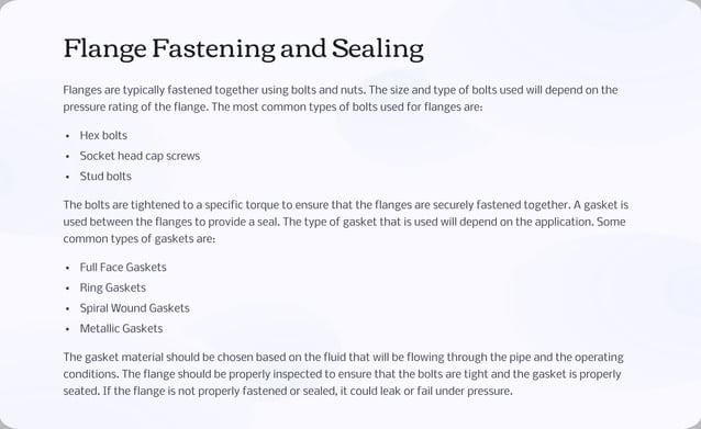 Flange Fundamentals: Everything You Need to Know! | PPT