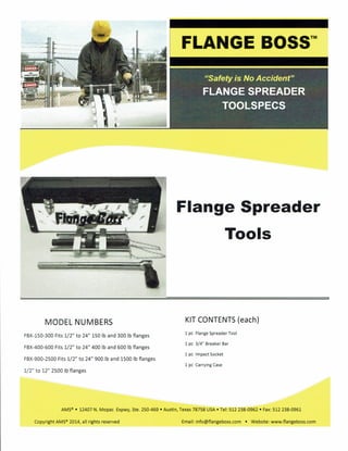 Flange Spreader - Flange Boss