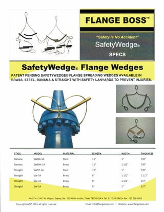 Flange Wedges - SafetyWedge - Flange Boss
