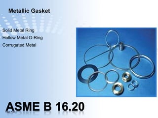 Page  29
Metallic Gasket
Solid Metal Ring
Hollow Metal O-Ring
Corrugated Metal
 