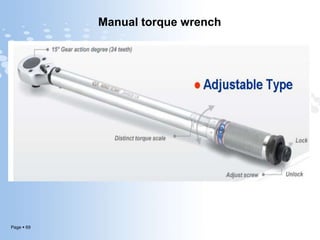 Page  69
Manual torque wrench
 