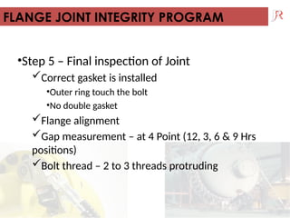 FLANGE MANAGEMENT SYSTEM presentation for piping | PPTX