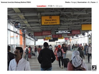 Location : FOB 1- 50 pcs
Media – Flange | Illumination – BL | Faces - 2
Varanasi Junction Railway Station FOB2
 