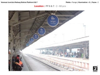 Location : PF 6 & 7 - 2 - 60 pcs
Media – Flange | Illumination – BL | Faces - 2
Varanasi Junction Railway Station Platform 6 & 7
 
