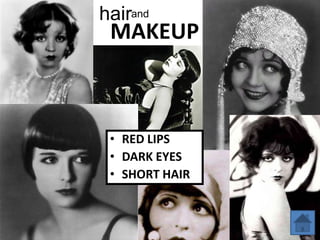 hairand
 MAKEUP



 • RED LIPS
 • DARK EYES
 • SHORT HAIR
 