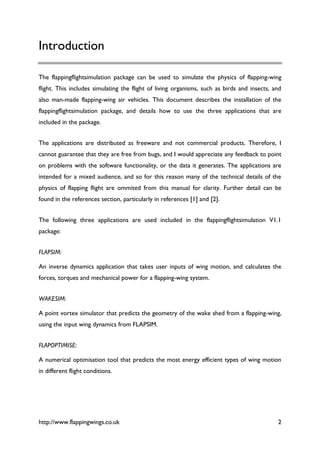 Plapping Simulator Flapping flightsimulationmanualv1.1 | PDF
