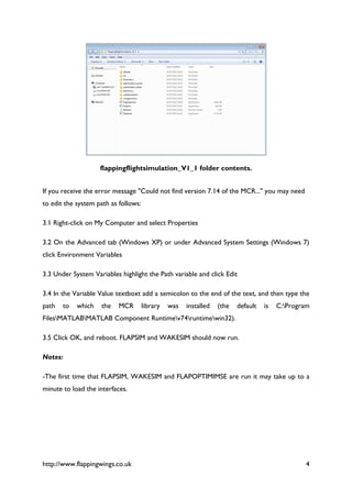 Plapping Simulator Flapping flightsimulationmanualv1.1 | PDF