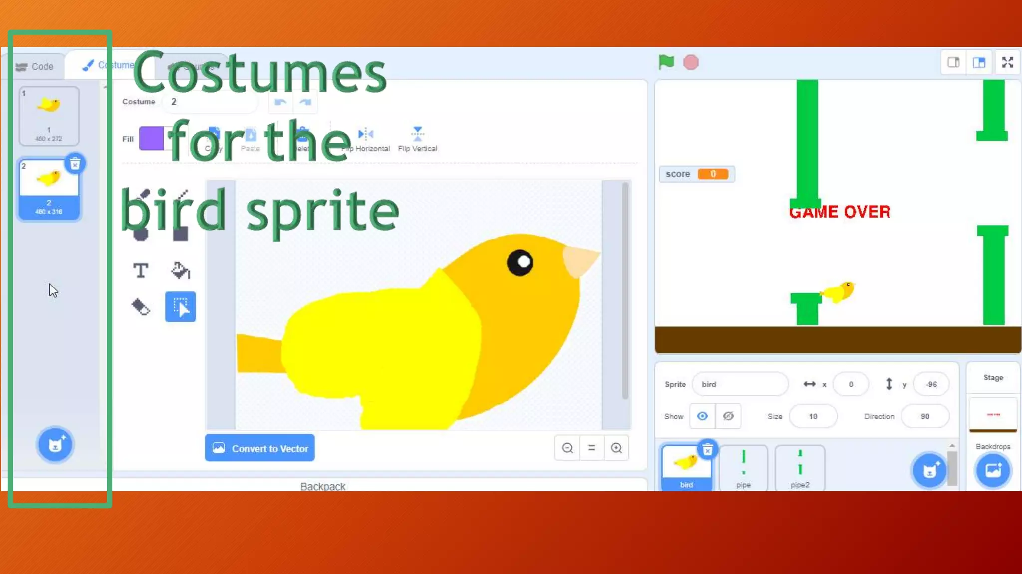 Hour (and a half) of Code: Flappy Bird Games in Scratch | PPTX