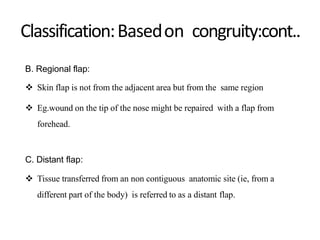 Contiguous Wound Flaps and its classification | PPTX