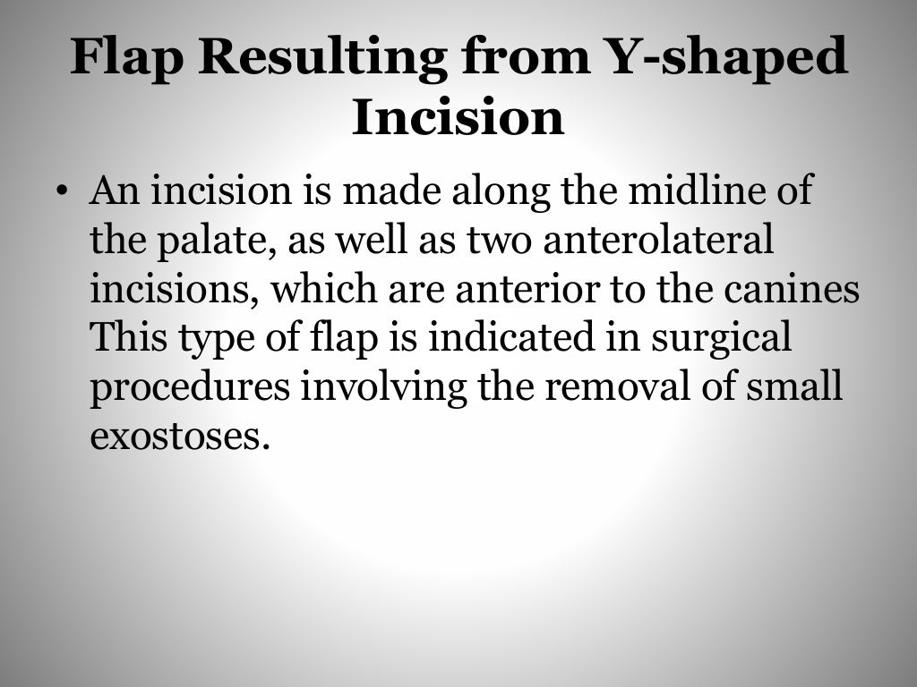 Flaps in oral surgery