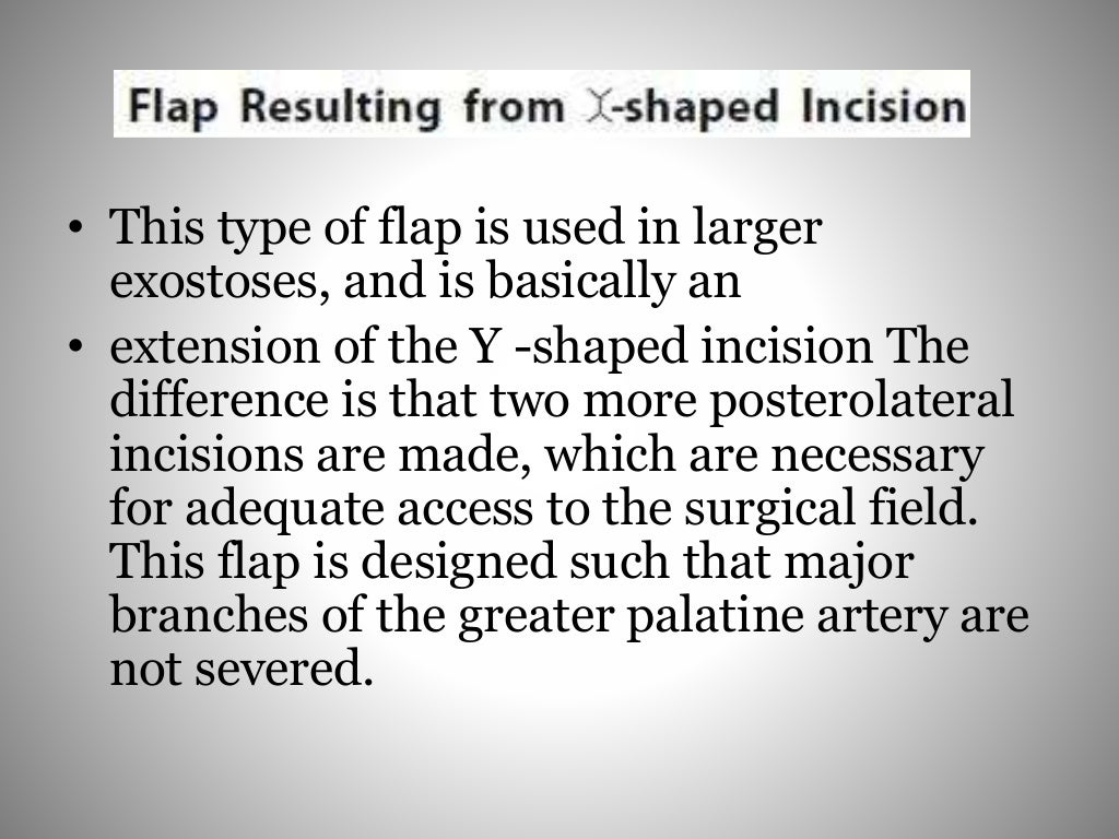 Flaps in oral surgery