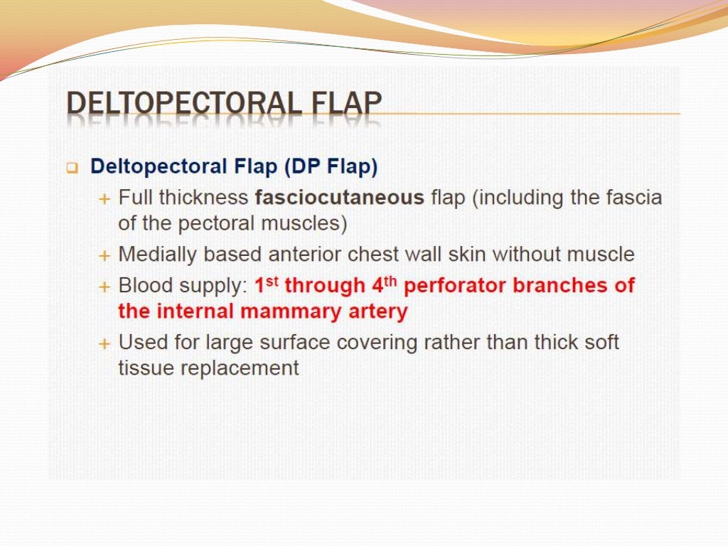 Flaps in plastic surgery