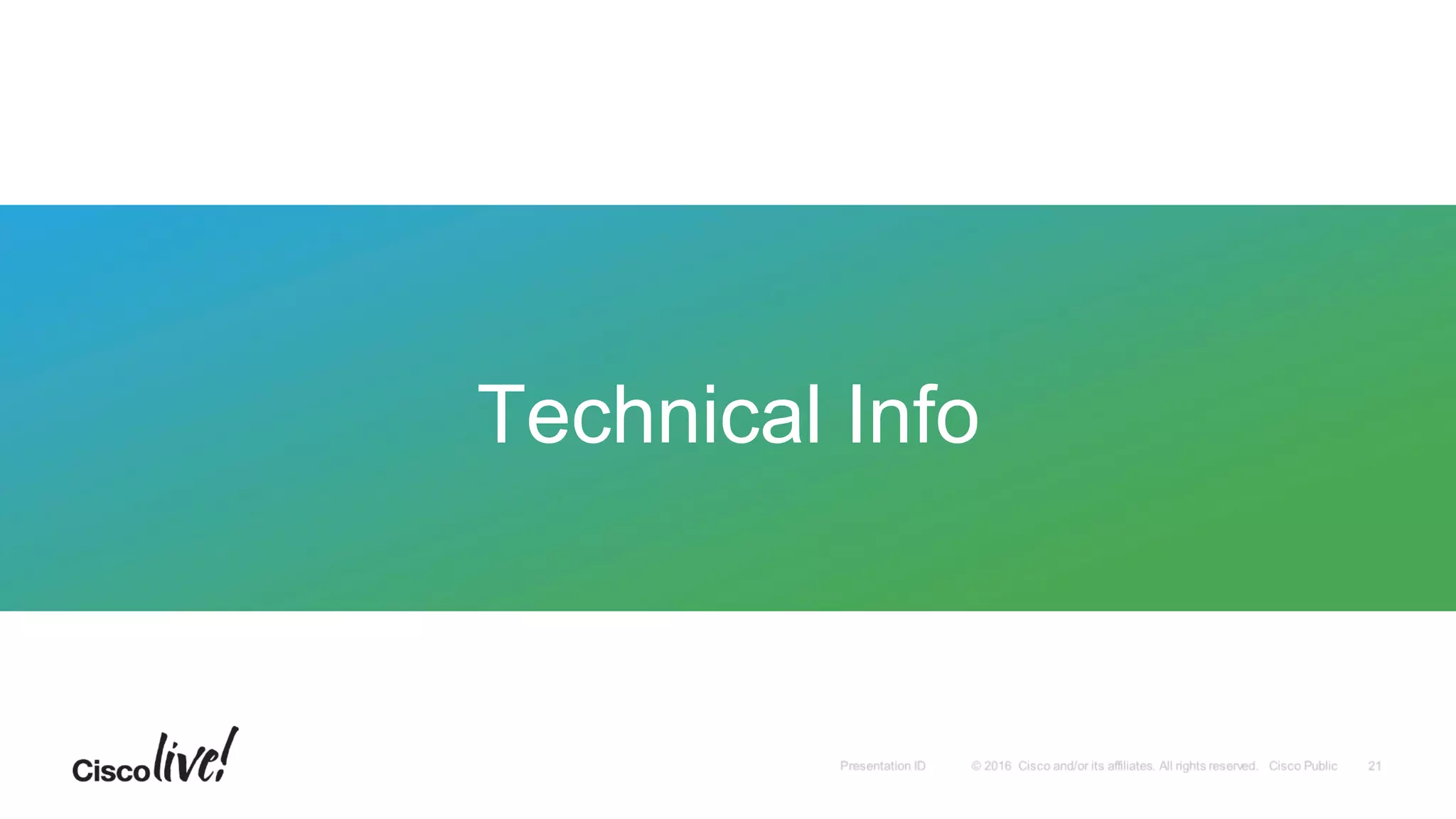 Technical Info
 