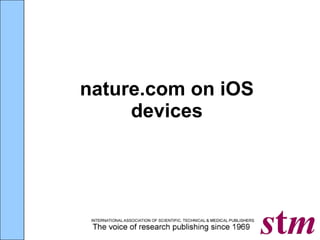 nature.com on iOS devices 