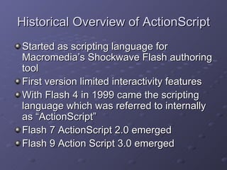 Flash/ActionScript | PPT