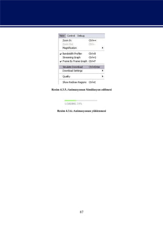 Resim 4.3.5.:Animasyonun Simülasyon edilmesi




    Resim 4.3.6.:Animasyonun yüklenmesi




                    87
 