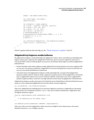 Adobe Flash as3 actionscript 3 ile programlama türkçe