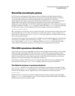 Adobe Flash as3 actionscript 3 ile programlama türkçe