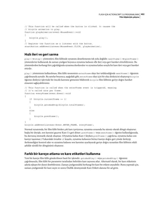 Adobe Flash as3 actionscript 3 ile programlama türkçe