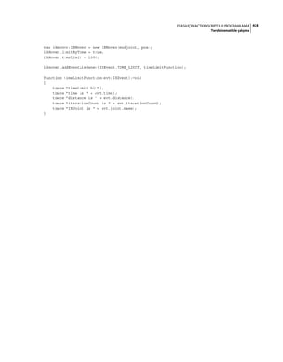 Adobe Flash as3 actionscript 3 ile programlama türkçe