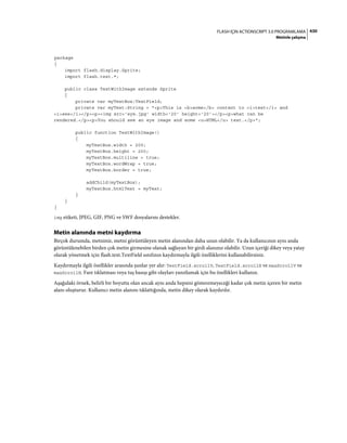 Adobe Flash as3 actionscript 3 ile programlama türkçe