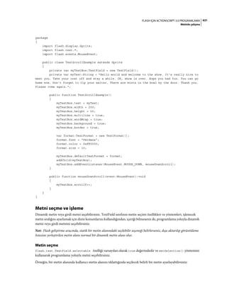 Adobe Flash as3 actionscript 3 ile programlama türkçe